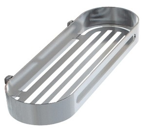 ORIGINS LIVING SONIA FAHRENHEIT POLISHED STEEL BATHROOM BASKET 215, 141494
